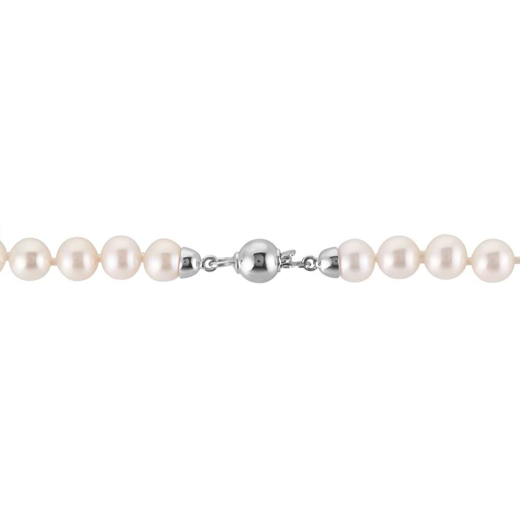 Collana Gabrielle Oro Bianco Perla D'Acqua Dolce - Collane Donna | Stroili