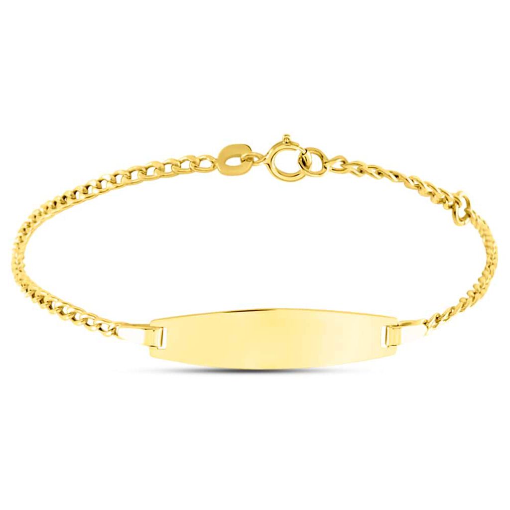 Bracciale Con Targhetta Holy Oro Giallo - Bracciali con Incisione Bambino | Stroili