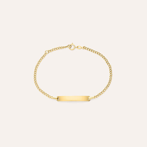 Bracciale Con Targhetta Holy Oro Giallo - Bracciali con Incisione Bambino | Stroili