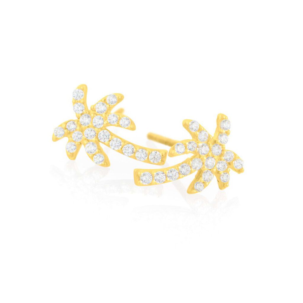Orecchini Lobo Bon Ton Oro Giallo Cubic Zirconia - Orecchini a Lobo Donna | Stroili
