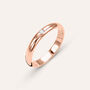 Fede Classica Leggera 3.2 mm Oro Rosa Diamante