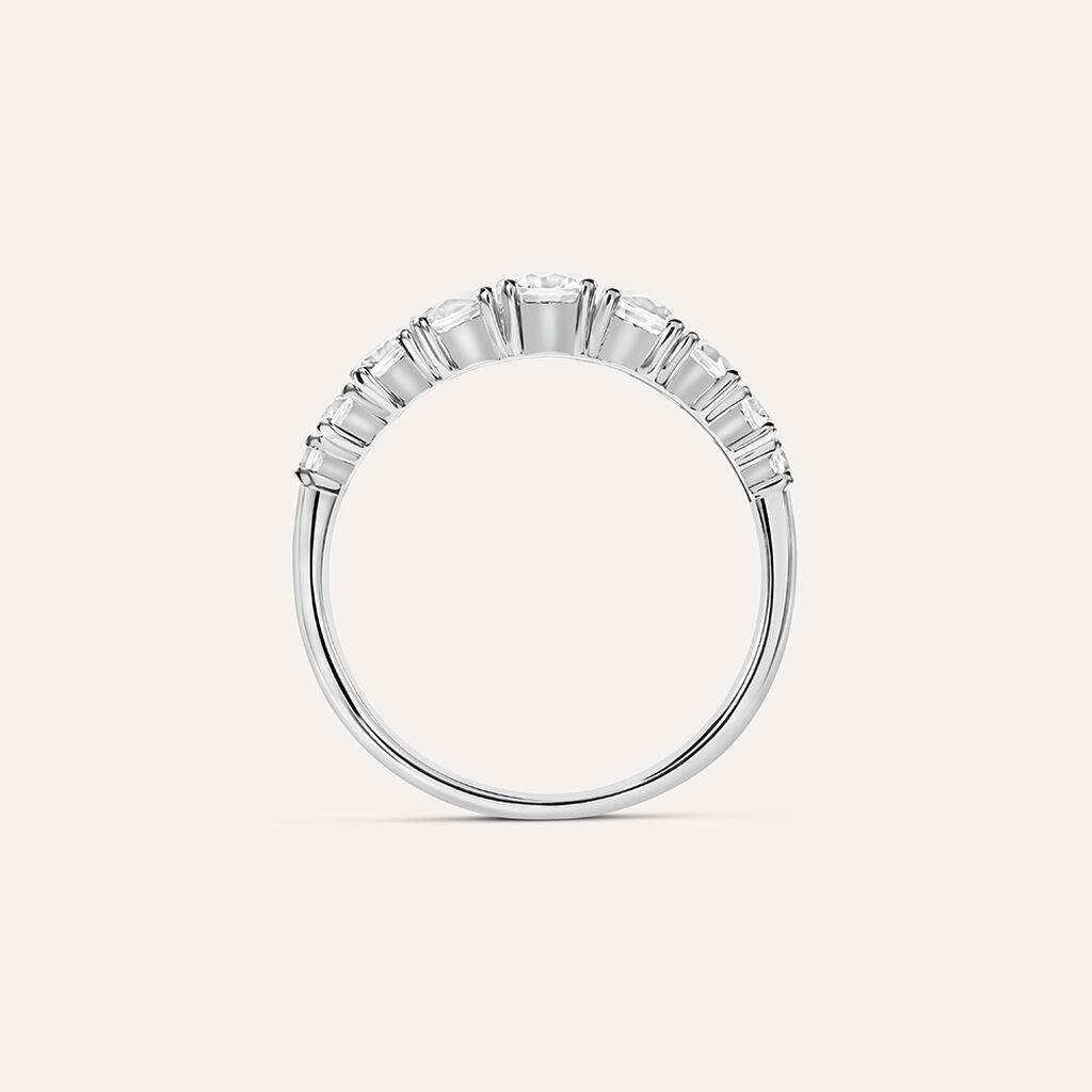 Anello Riviere Claire Oro Bianco Cubic Zirconia - Anelli Riviere Donna | Stroili