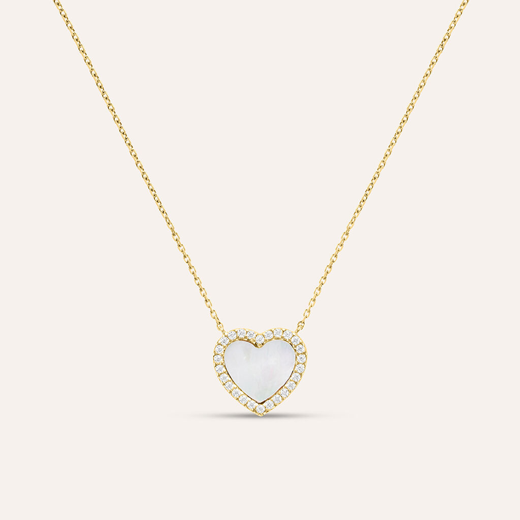 Collana Beverly Oro Giallo Madreperla Cubic Zirconia - Collane Donna | Stroili