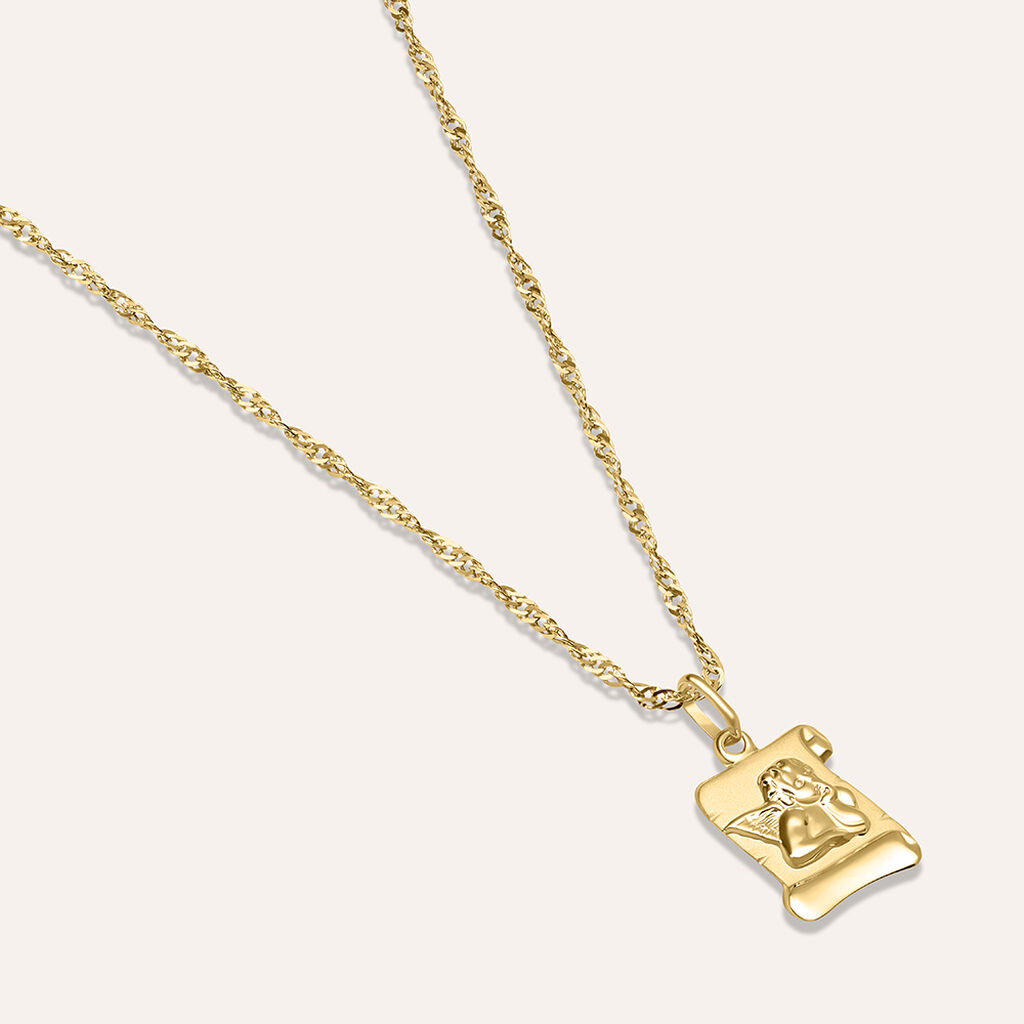 Pendente Holy Oro Giallo - Ciondoli con Incisione Unisex | Stroili