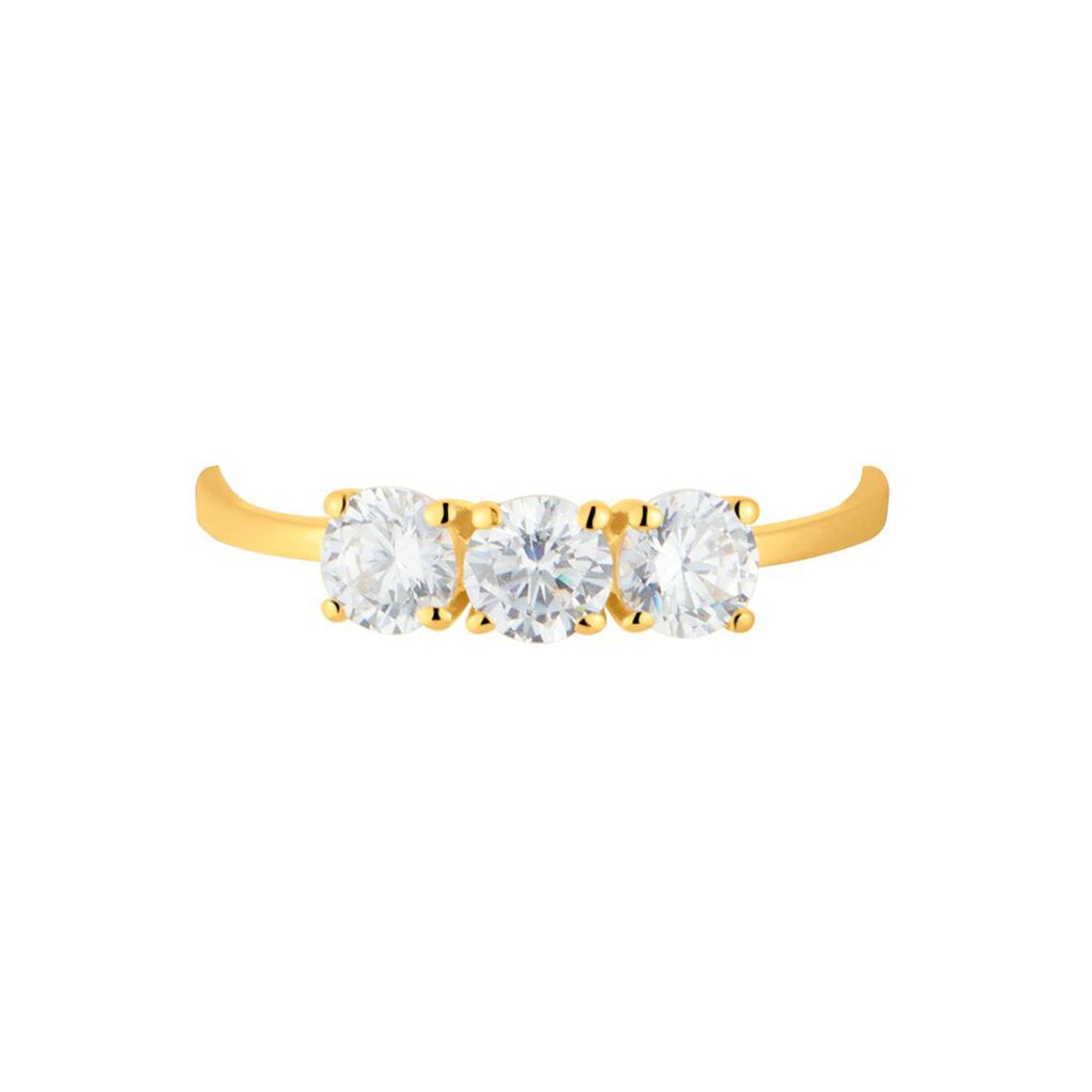 Anello Trilogy Claire Oro Giallo Cubic Zirconia - Anelli con Pietre Donna | Stroili