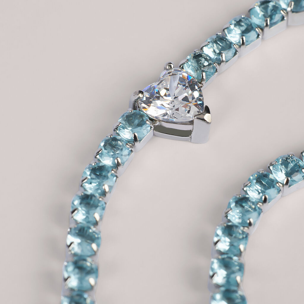 Bracciale Tennis Aura Acciaio Cristallo