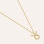 Collana Radiance Acciaio Dorato Cubic Zirconia