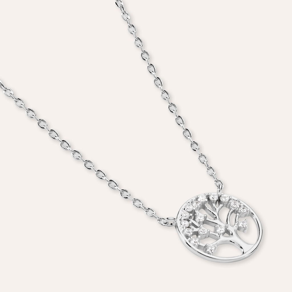 Collana Silver Moments Argento Rodiato Cubic Zirconia