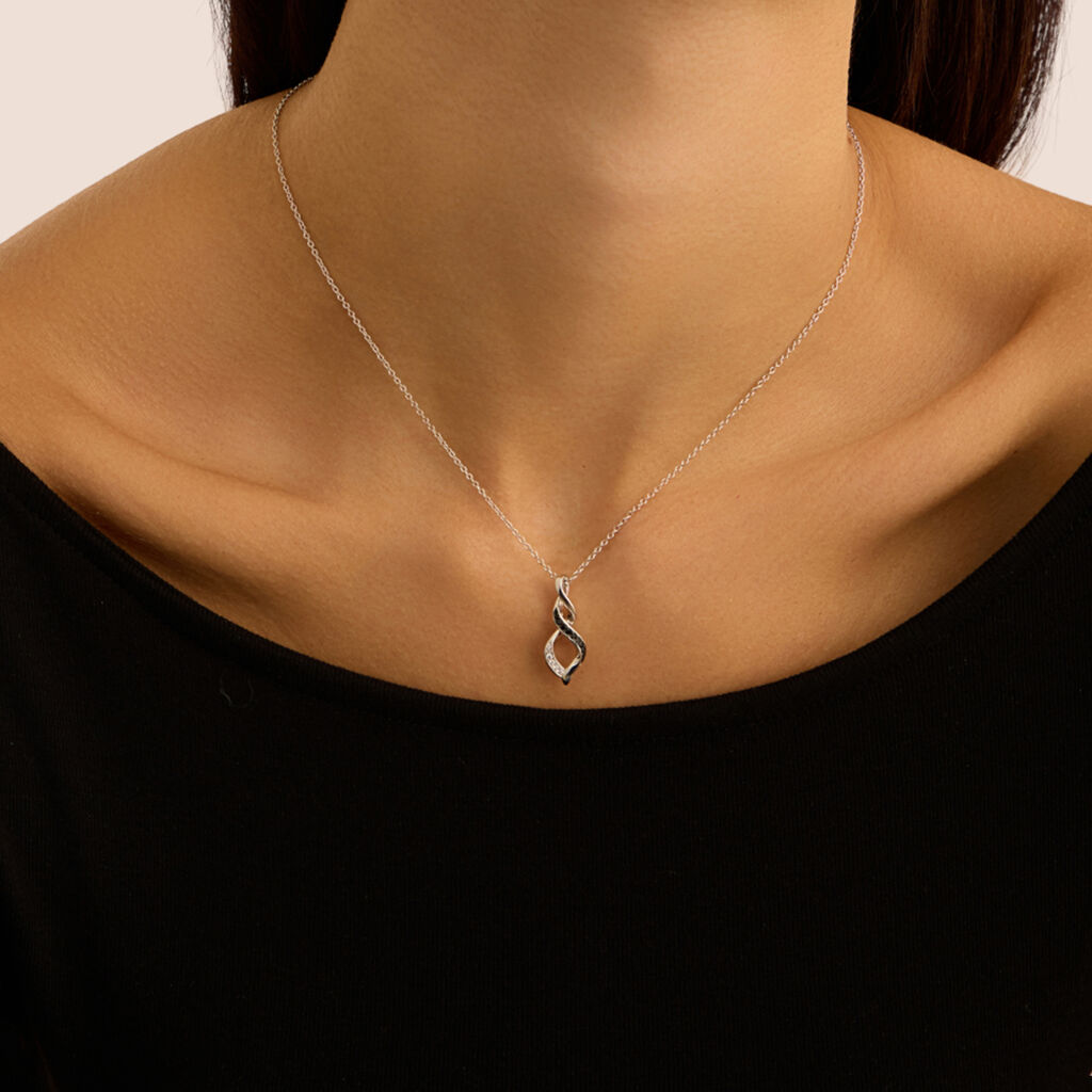 Collana Silver Shine Argento Rodiato Cubic Zirconia - Collane Donna | Stroili
