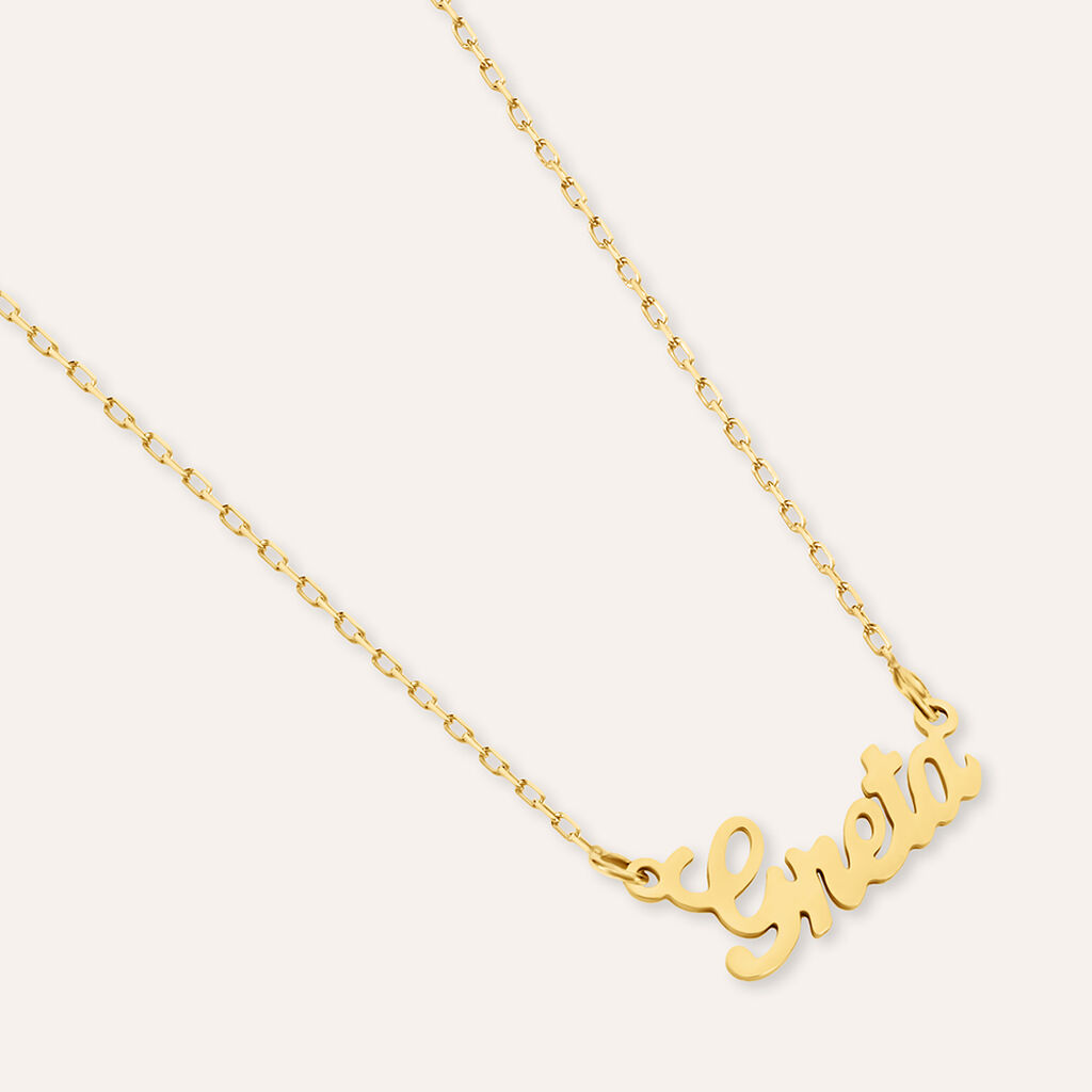 Collana Greta Gold Names Oro Giallo