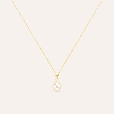 Collana Gabrielle Oro Giallo Perla D'Acqua Dolce - Collane Donna | Stroili