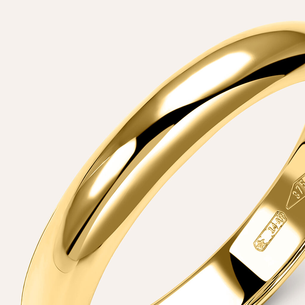 Fede Classica Leggera 3.6 mm Oro Giallo - Anelli con Incisione Unisex | Stroili