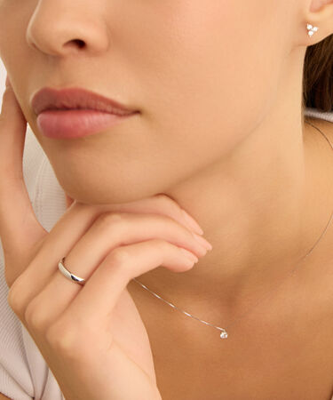 Fede Comoda 3 mm Oro Bianco Diamante
