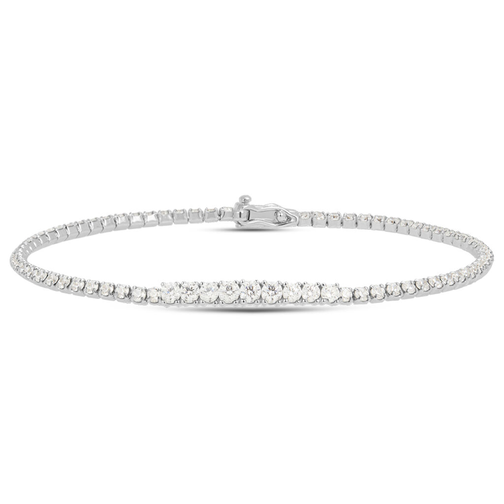 Bracciale Tennis Silver Elegance Argento Rodiato Cubic Zirconia - Bracciali Tennis Donna | Stroili