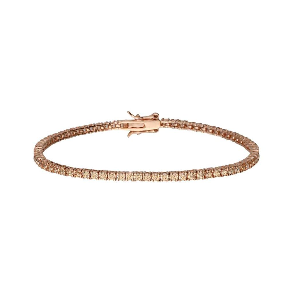 Bracciale Tennis Silver Rainbow Argento Rosa Cubic Zirconia - Bracciali Tennis Donna | Stroili
