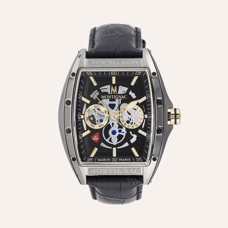 Orologio Al Quarzo Montignac Tonneau Mow702 - Orologi solo Tempo Uomo | Stroili