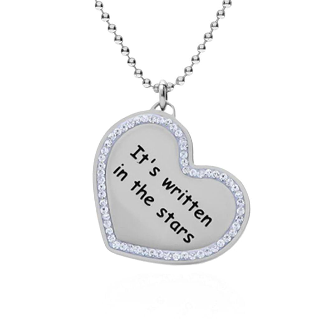 Collana con ciondolo in acciaio e strass It's written in the stars - Collane Donna | Stroili