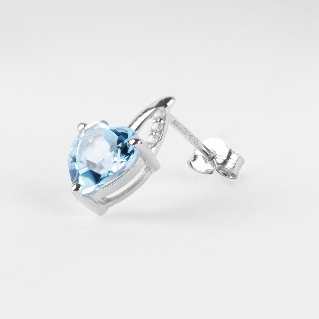 Orecchini Lobo Amélie Oro Bianco Topazio Cubic Zirconia - Orecchini a Lobo Donna | Stroili