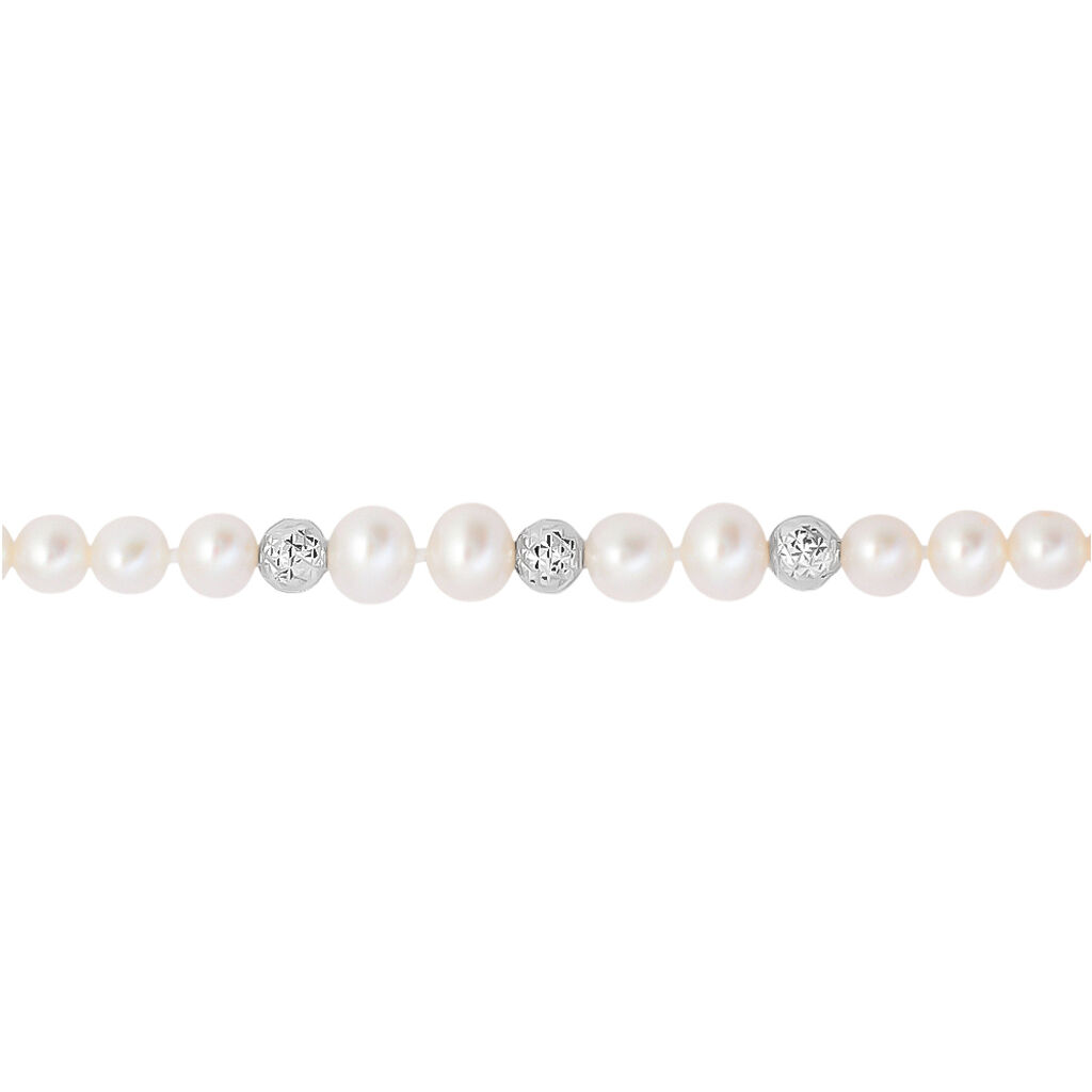 Bracciale Gabrielle Oro Bianco Perla D'Acqua Dolce - Bracciali Donna | Stroili
