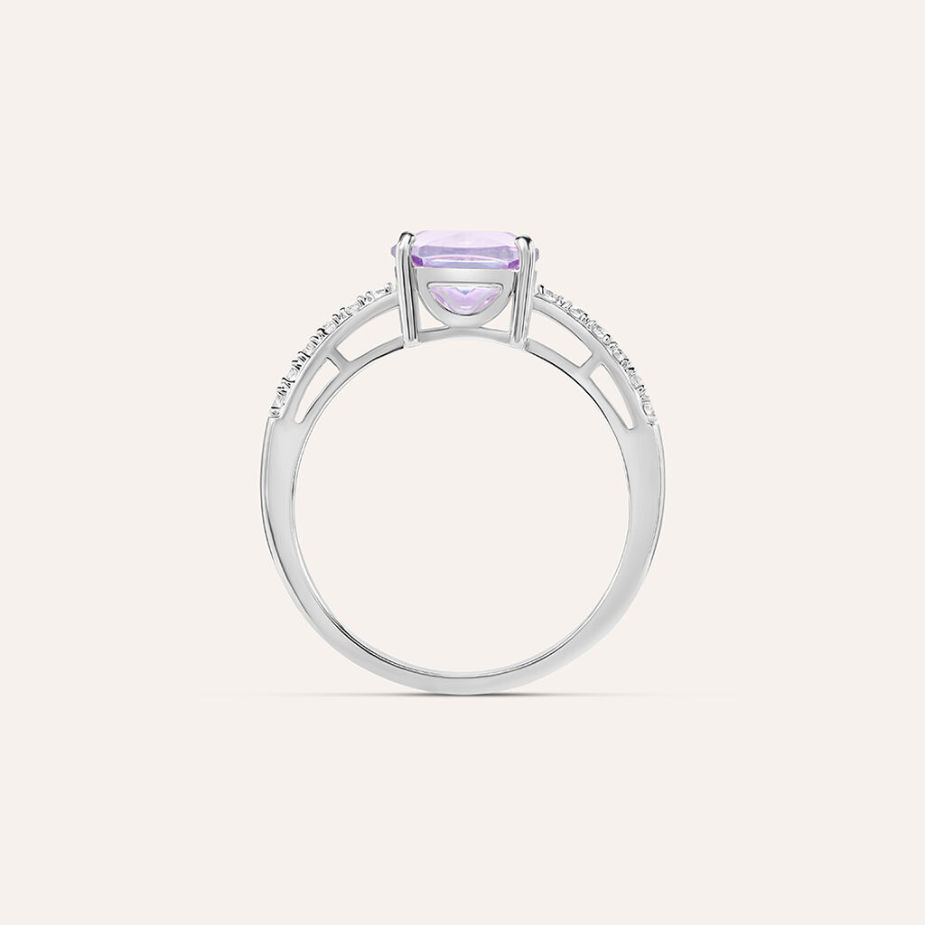 Anello Solitario Silver Rainbow Argento Rodiato Cubic Zirconia - Anelli con Pietre Donna | Stroili