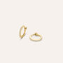 Orecchini A Cerchio Toujours Oro Giallo Cubic Zirconia