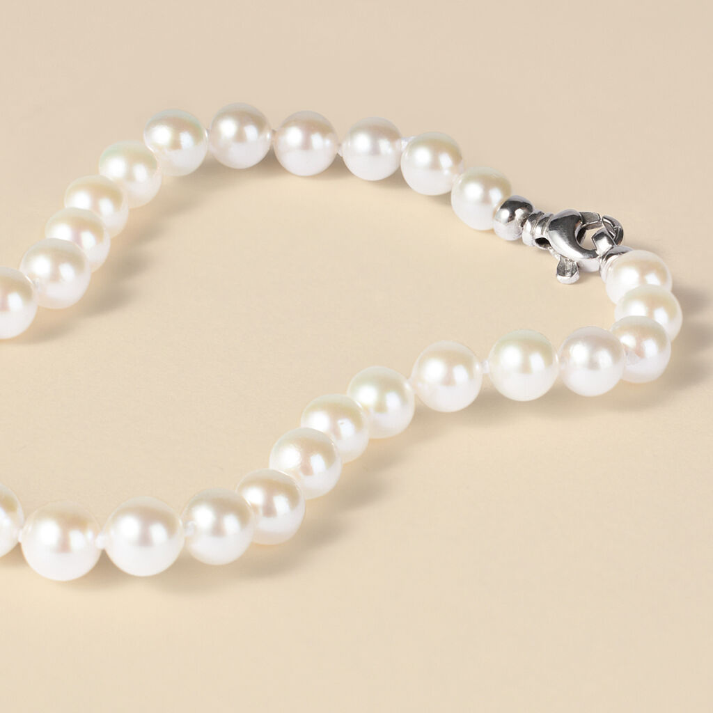 Bracciale Gabrielle Oro Bianco Perla Akoya - Bracciali Donna | Stroili