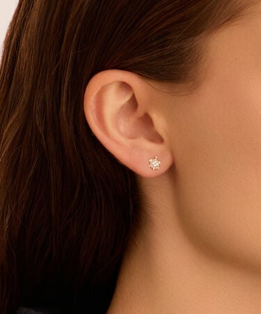 Orecchini Lobo Bon Ton Oro Giallo Cubic Zirconia