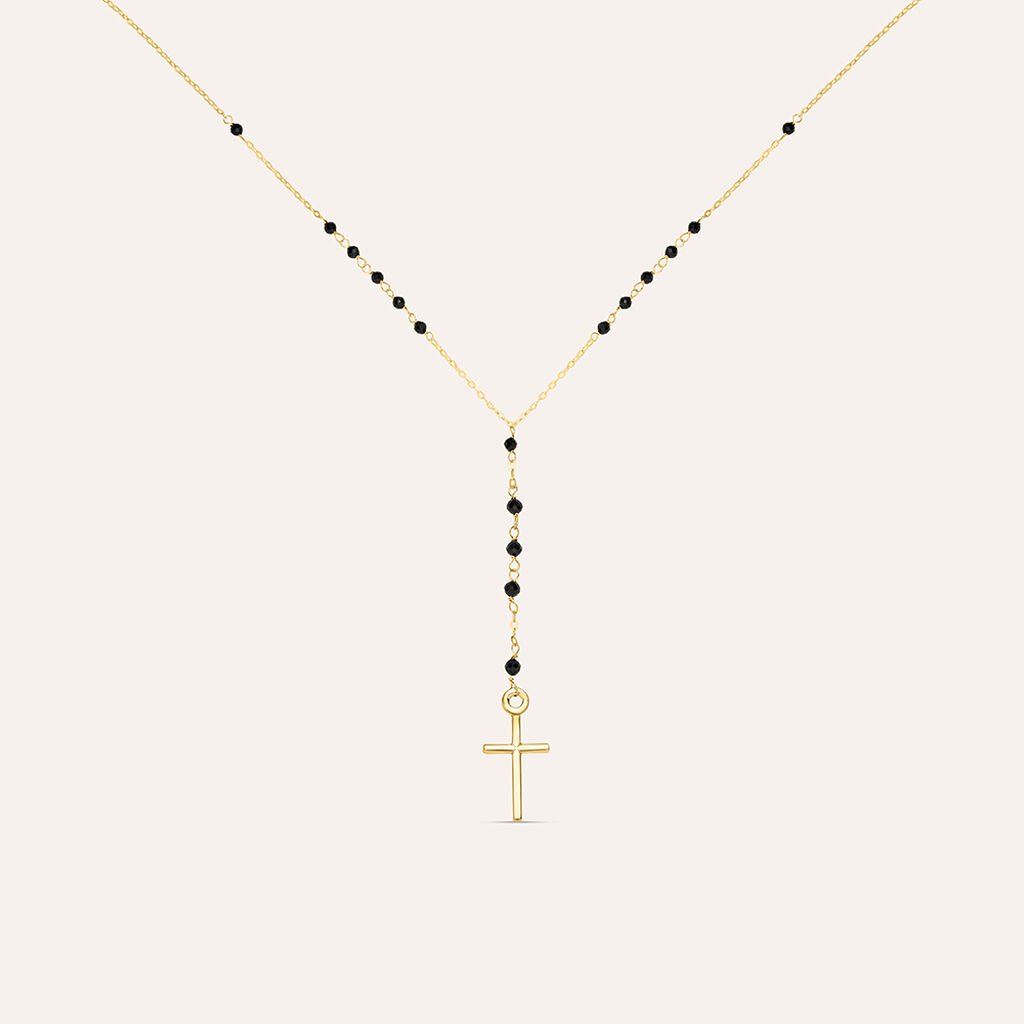 Collana Rosario Holy Oro Giallo Spinello