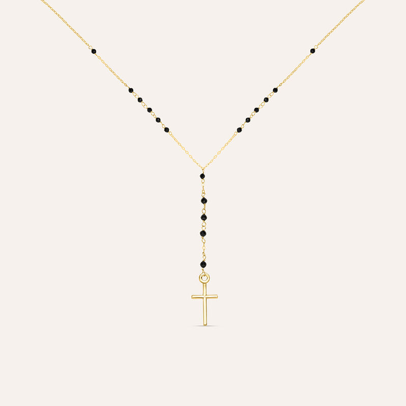 Collana Rosario Holy Oro Giallo Spinello - Collane Rosario Donna | Stroili