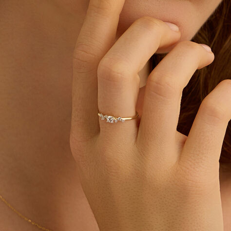 Anello Solitario Claire Oro Giallo Cubic Zirconia - Anelli con Pietre Donna | Stroili