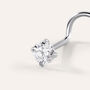 Piercing Naso Punto Luce Moonlight Titanio Bianco Cubic Zirconia
