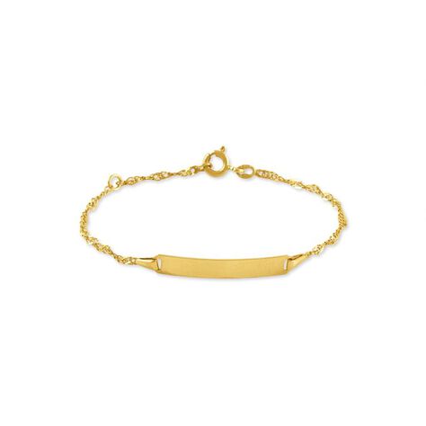 Bracciale Con Targhetta Religious Gold Oro Giallo - Bracciali Bambino | Stroili