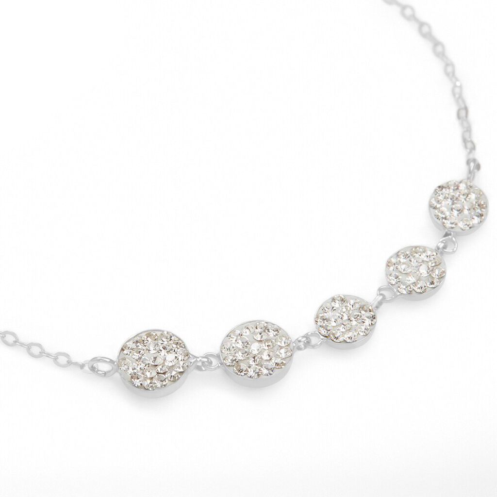 Bracciale Christelle Oro Bianco Cristallo - Bracciali Donna | Stroili