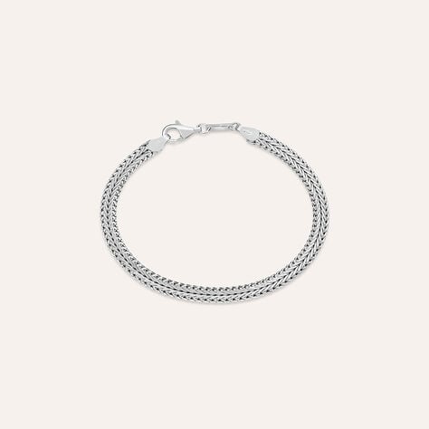 Bracciale Catena Gentleman Argento Rodiato - Bracciali Uomo | Stroili