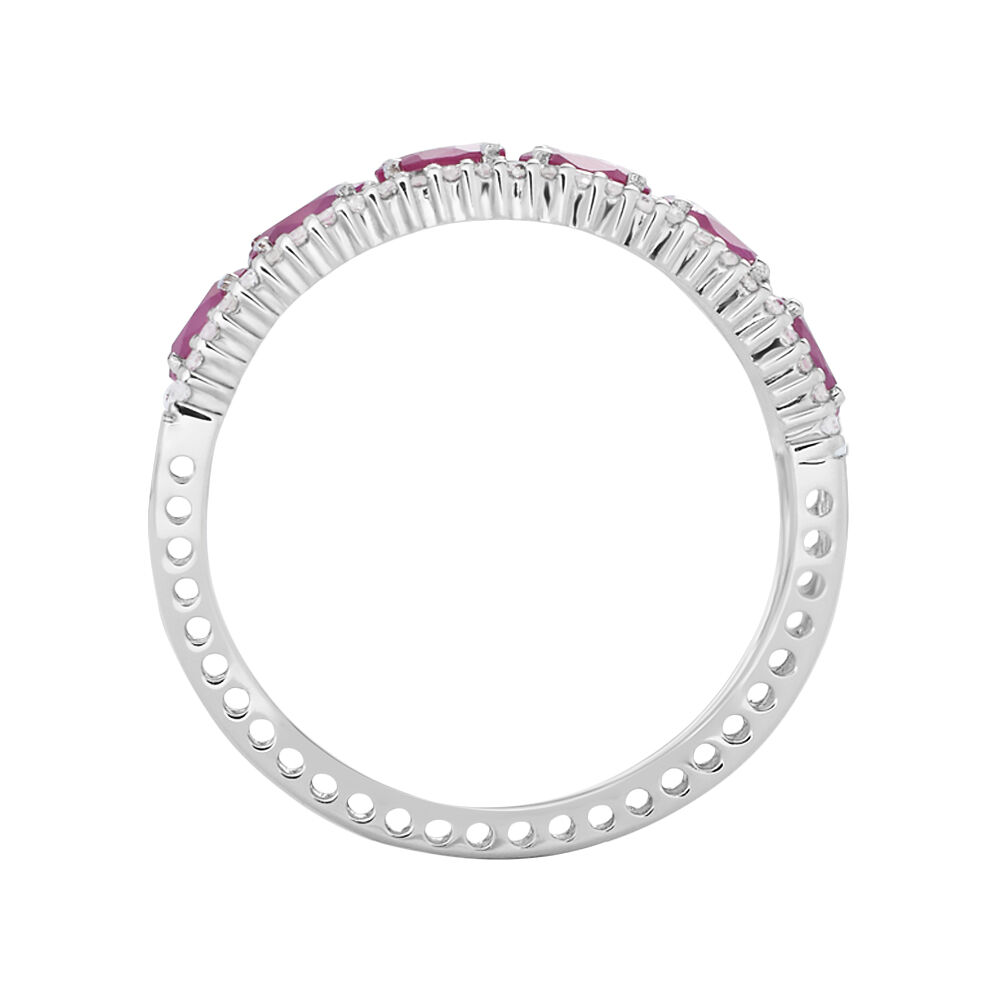Anello Silpada Elizabeth In Argento 925 Con Zirconi Quadrati - Taglia 6 R0836