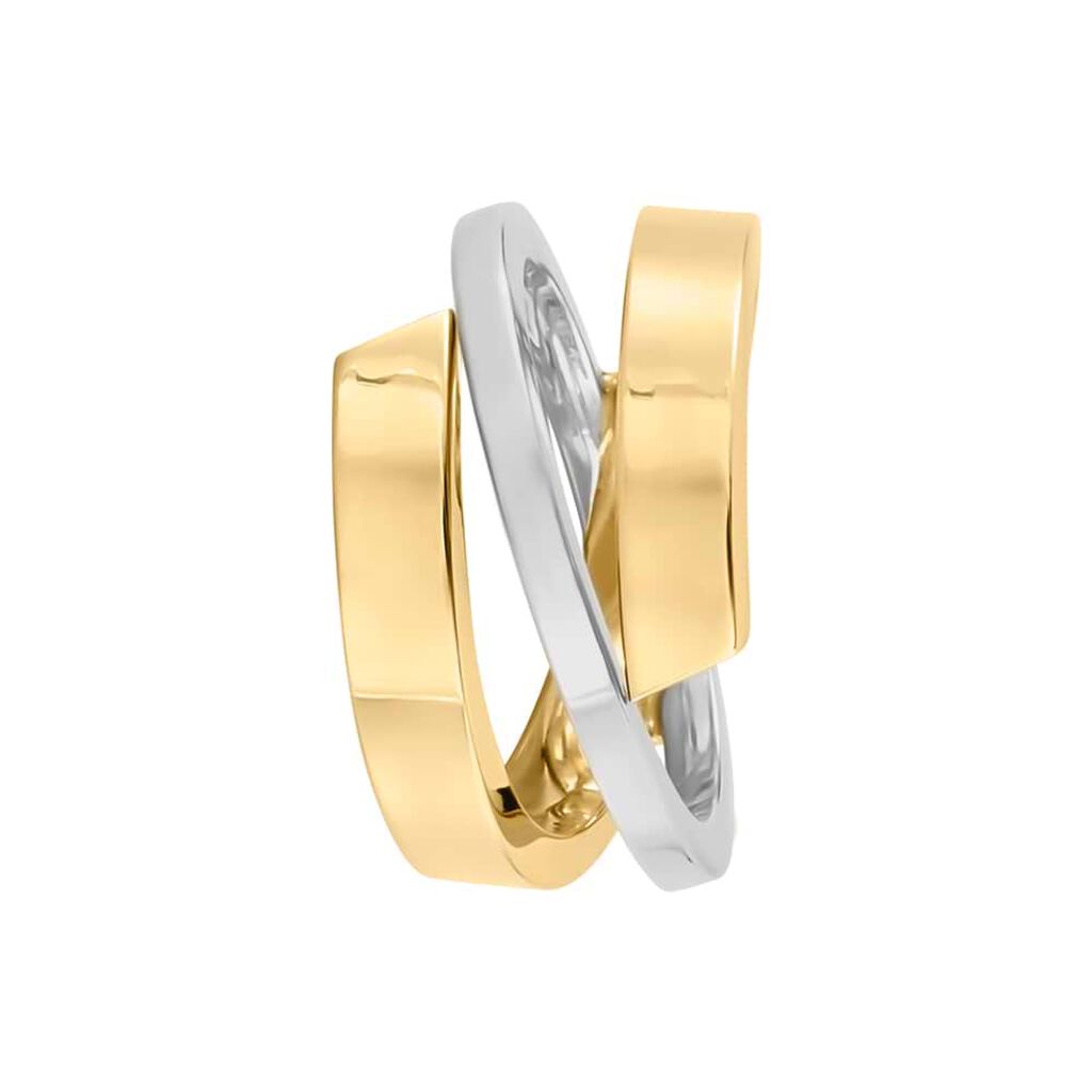 Anello Fascia Gold Essence Oro Bicolore - Anelli 18 Carati Donna | Stroili