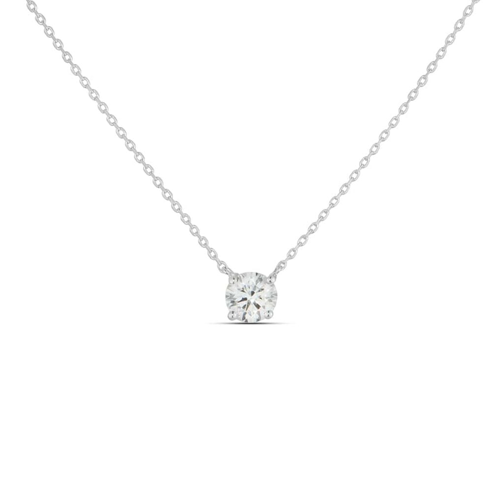 Collana Punto Luce Diamade Oro Bianco Diamante Lab-Grown