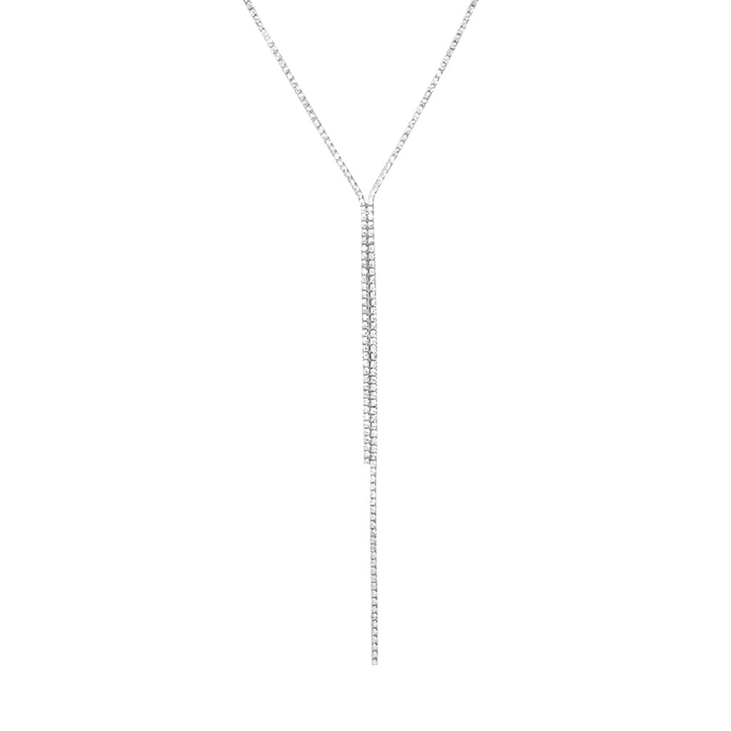 Collana Tennis Romantic Shine Metallo Cristallo