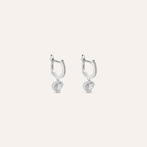 Orecchini Lobo Silver Elegance Argento Rodiato Cubic Zirconia - Orecchini a Lobo Donna | Stroili