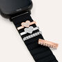 Charm Cuore in Acciaio con Cristalli Bianchi Compatibile con Stroili Smartwatch Square
