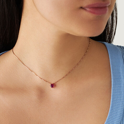 Collana Punto Luce Silver Rainbow Argento Rosa Cubic Zirconia - Collane Punto Luce Donna | Stroili