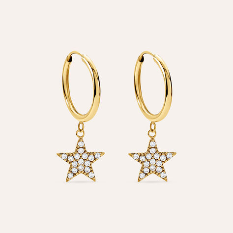 Orecchini A Cerchio Toujours Oro Giallo Cubic Zirconia - Orecchini a Cerchio Donna | Stroili