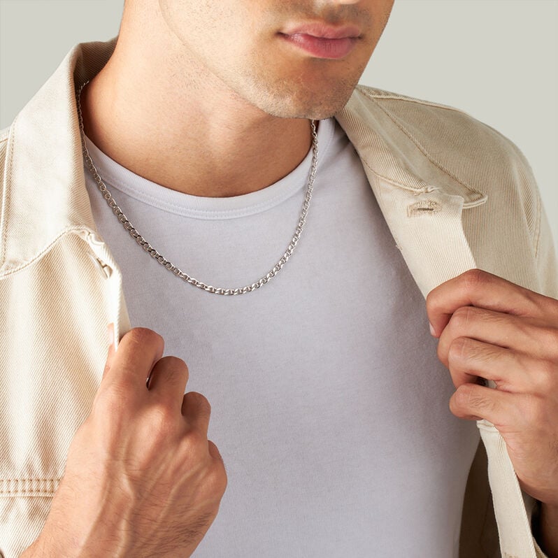 Catena Gentleman Argento Rodiato - Collane Catena Uomo | Stroili