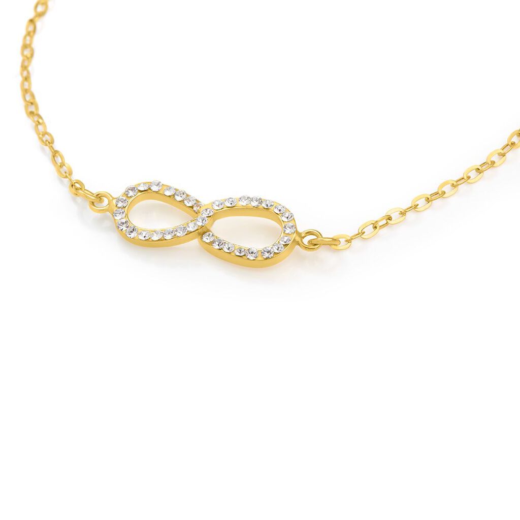 Bracciale Christelle Oro Giallo Cristallo - Bracciali Love Donna | Stroili