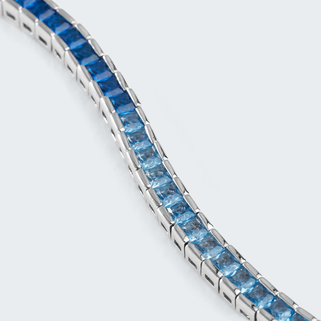 Bracciale Tennis Silver Rainbow Argento Rodiato Cubic Zirconia - Bracciali Tennis Donna | Stroili