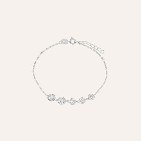 Bracciale Christelle Oro Bianco Cristallo - Bracciali Donna | Stroili