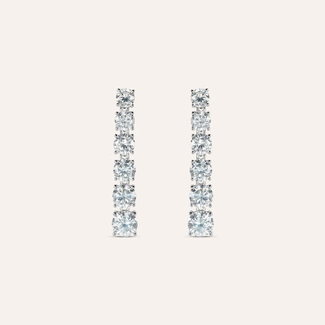 Orecchini Pendenti Tennis Silver Elegance Argento Rodiato Cubic Zirconia - Orecchini Pendenti Donna | Stroili