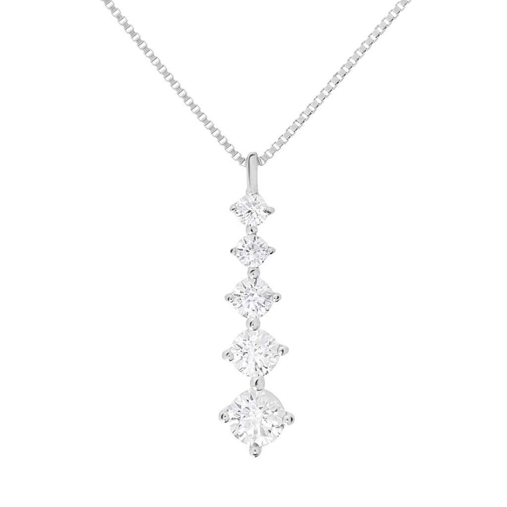 Collana Claire Oro Bianco Cubic Zirconia