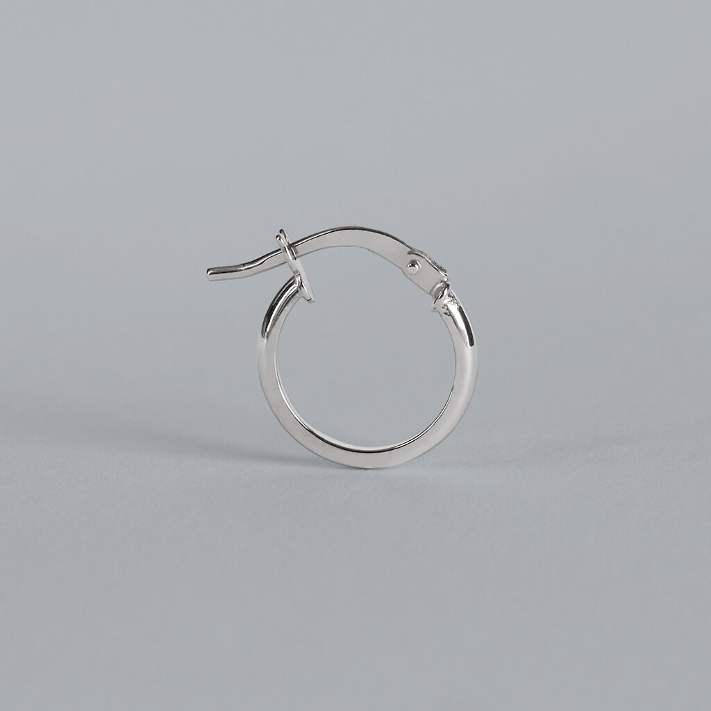 Orecchini A Cerchio Toujours Oro Bianco