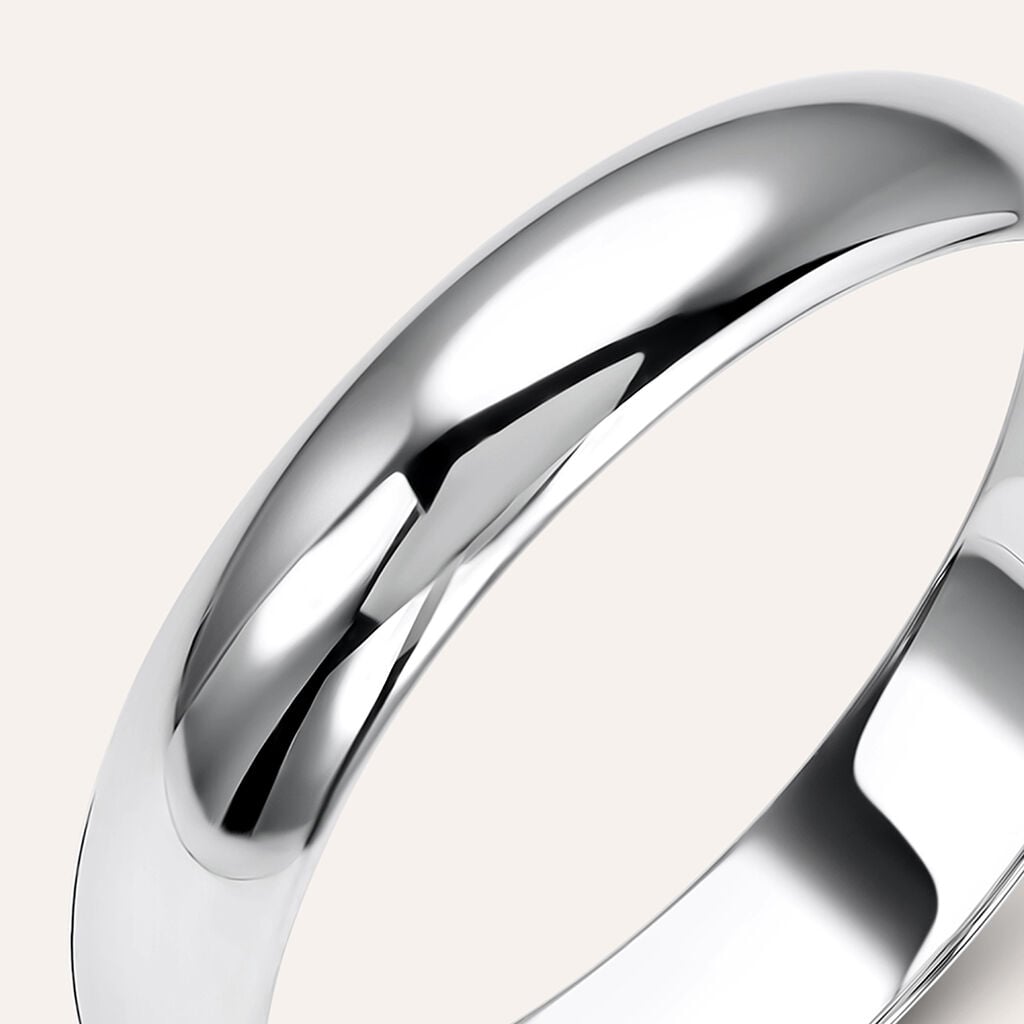 Fede Mantovana Leggera 4 mm Oro Bianco